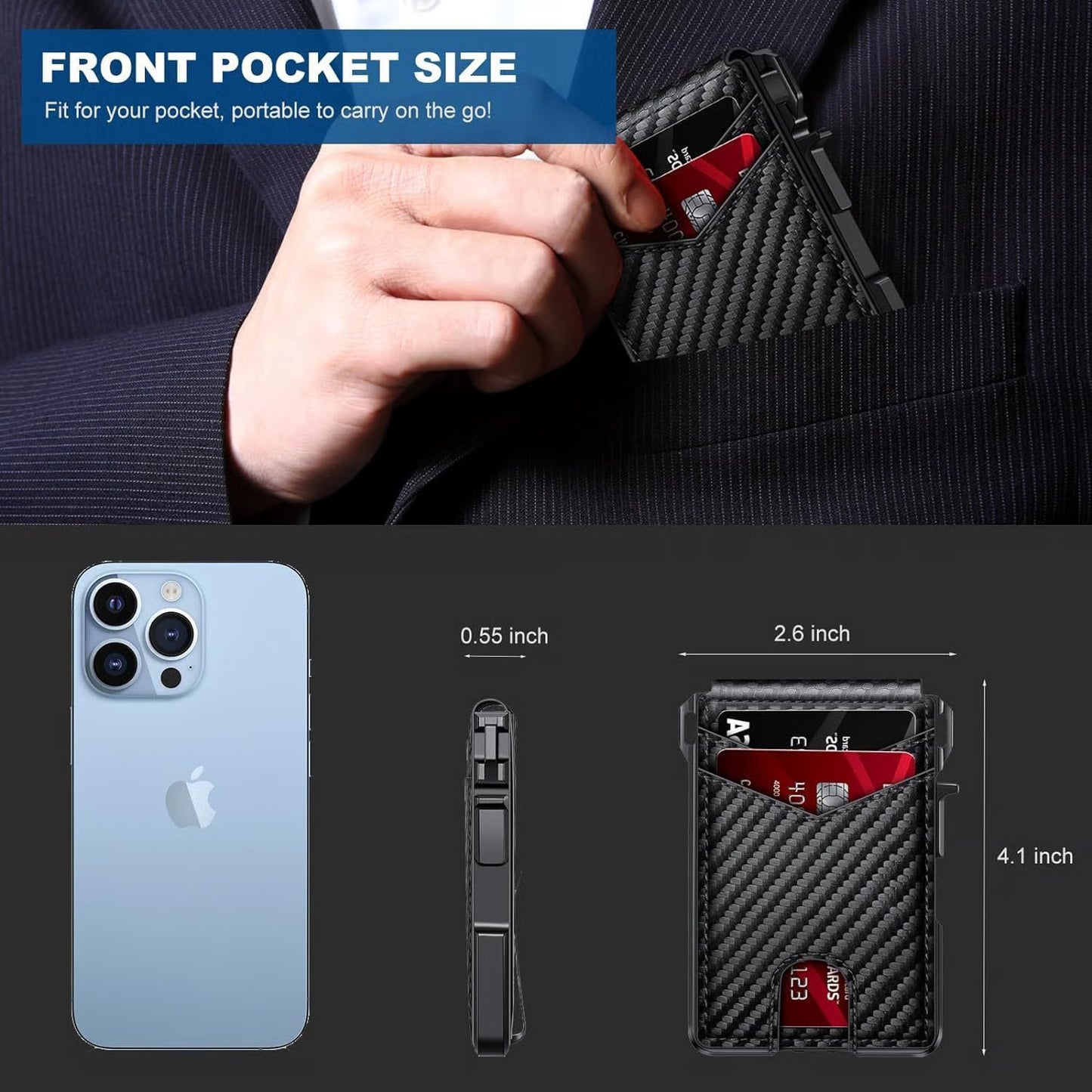 RFID Secure Leather Wallet
