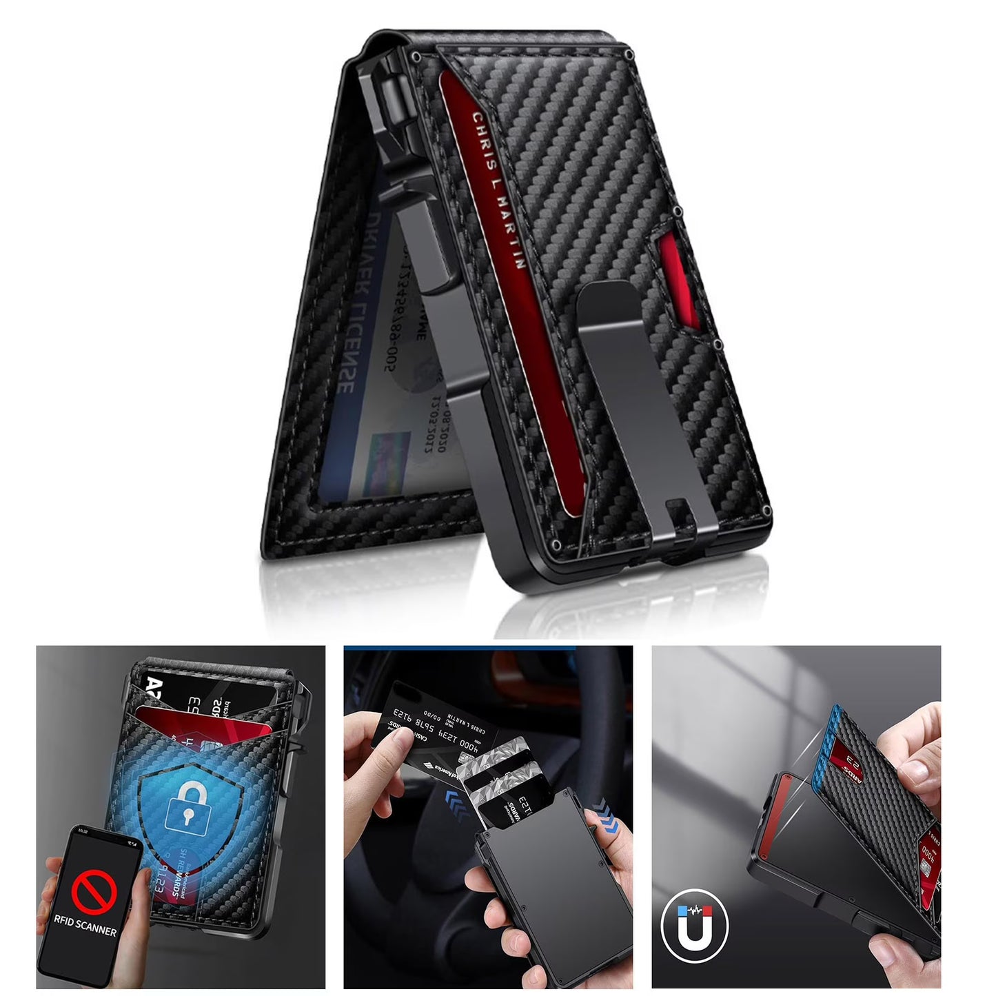 RFID Secure Leather Wallet