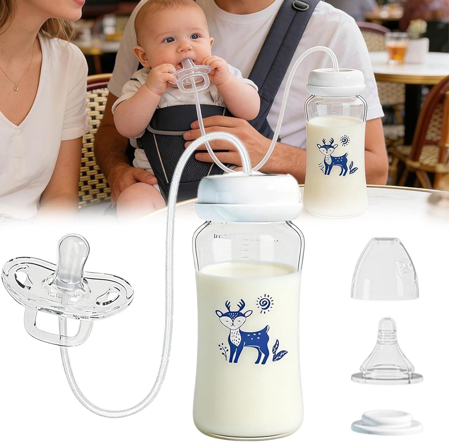 Hands-Free Baby Bottle