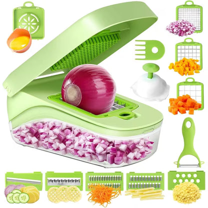 Chopora® - 15-in-1 Multifunctional Vegetable Chopper with 8 Blades