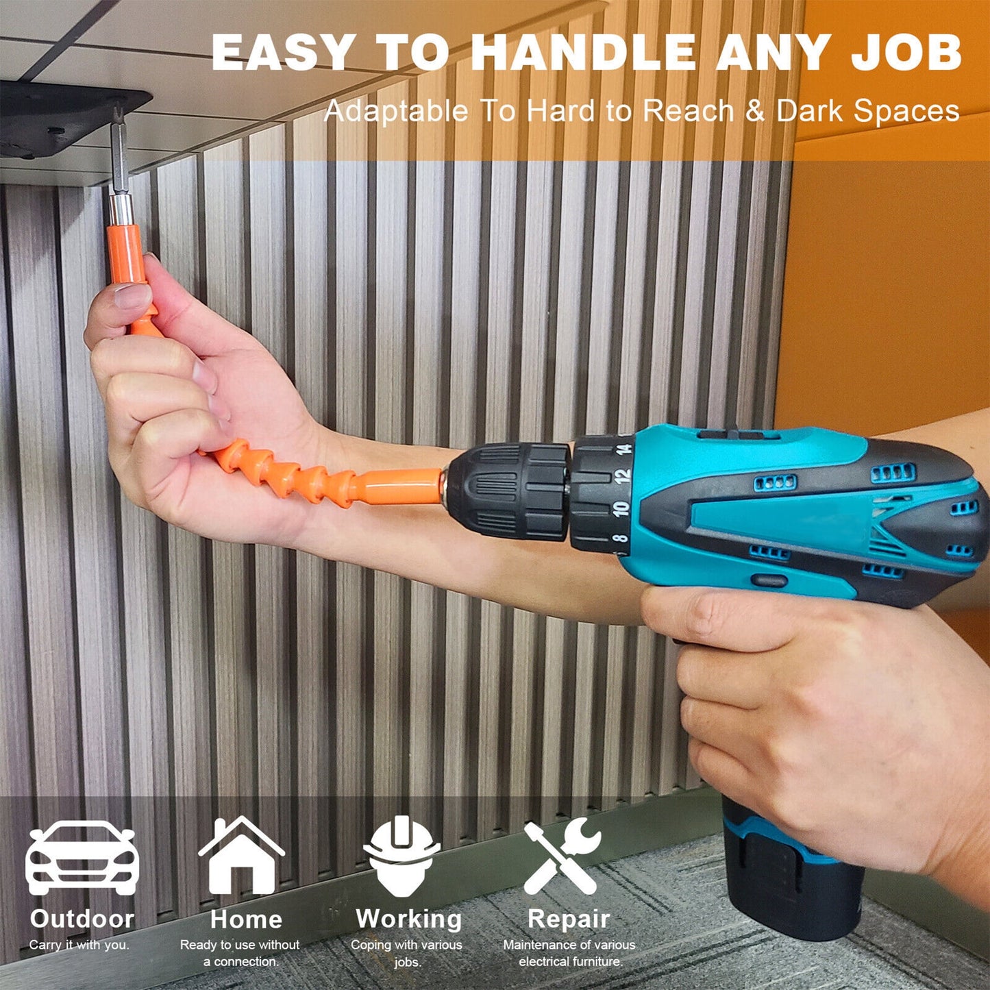 Cordless Electric Drill Kit Set