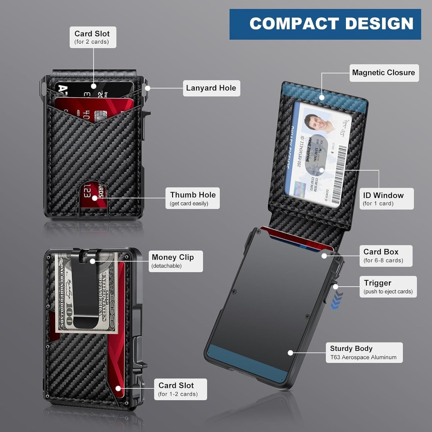 RFID Secure Leather Wallet