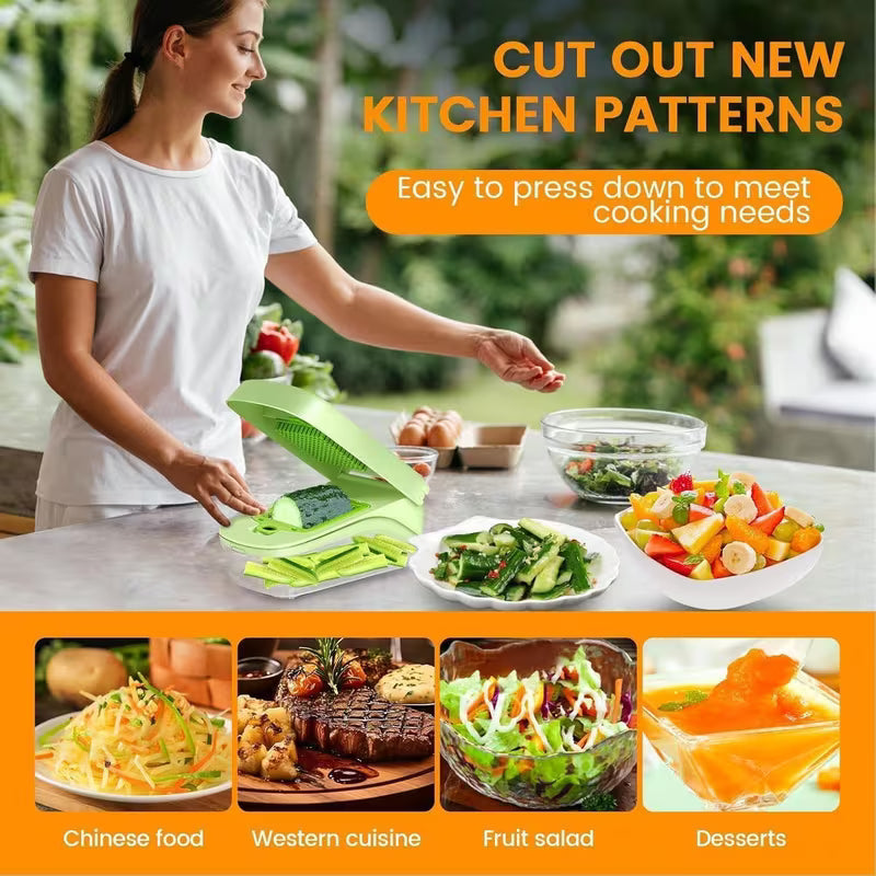 Chopora® - 15-in-1 Multifunctional Vegetable Chopper with 8 Blades