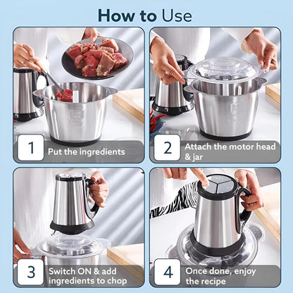 2L Electric Food Chopper 500W