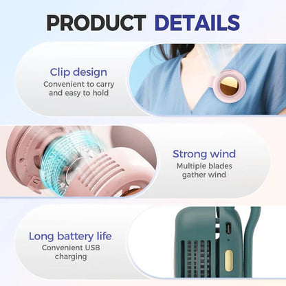 Portable Bladeless Clip Fan