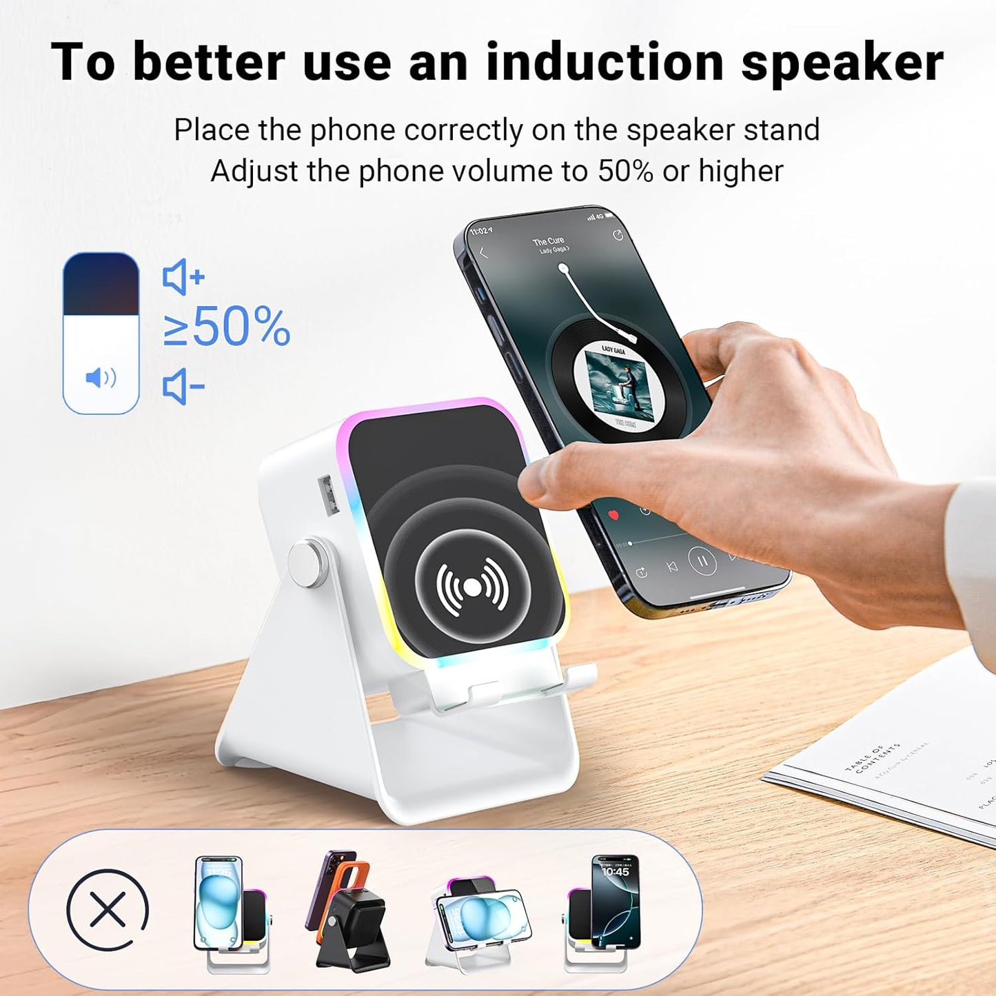 Wireless Speaker with Dynamic Lighting