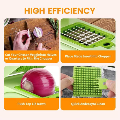 Chopora® - 15-in-1 Multifunctional Vegetable Chopper with 8 Blades