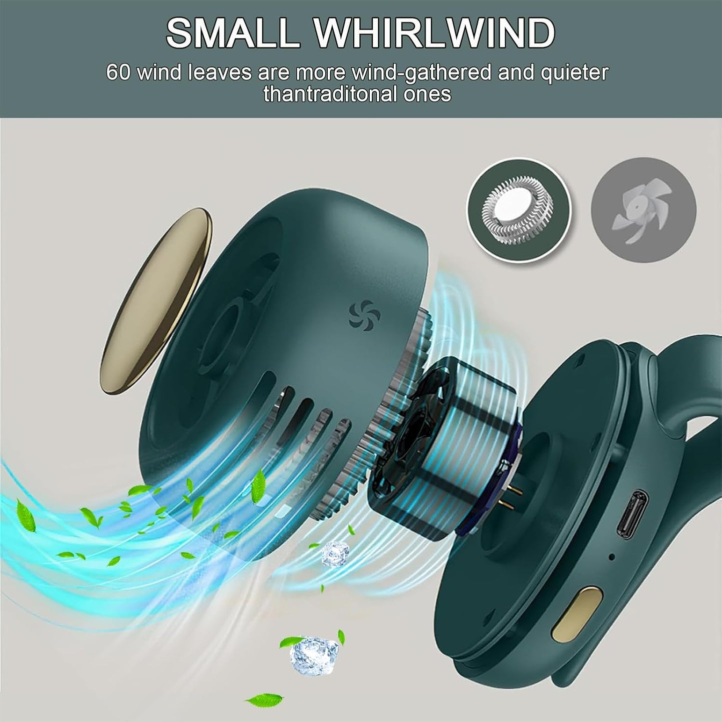 Portable Bladeless Clip Fan