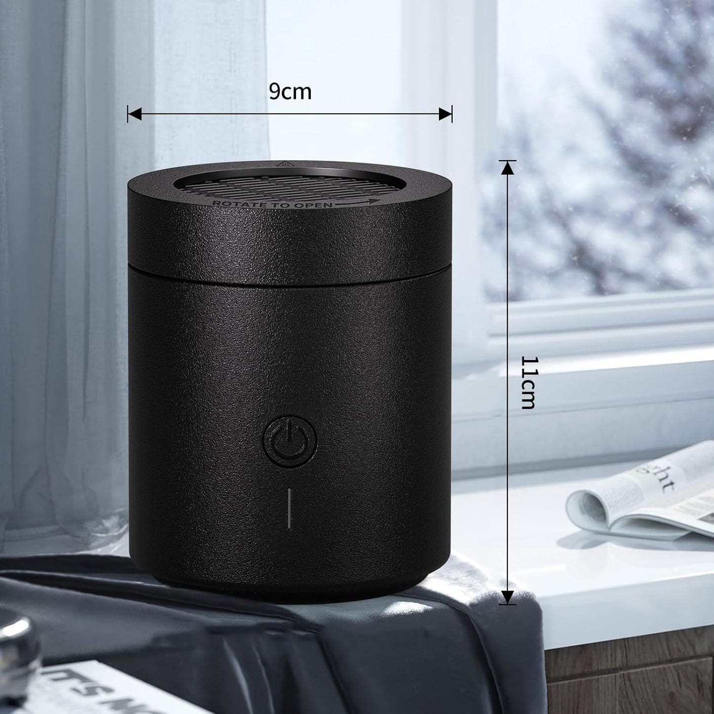 Rotating Flip Lid Electric Incense Burner