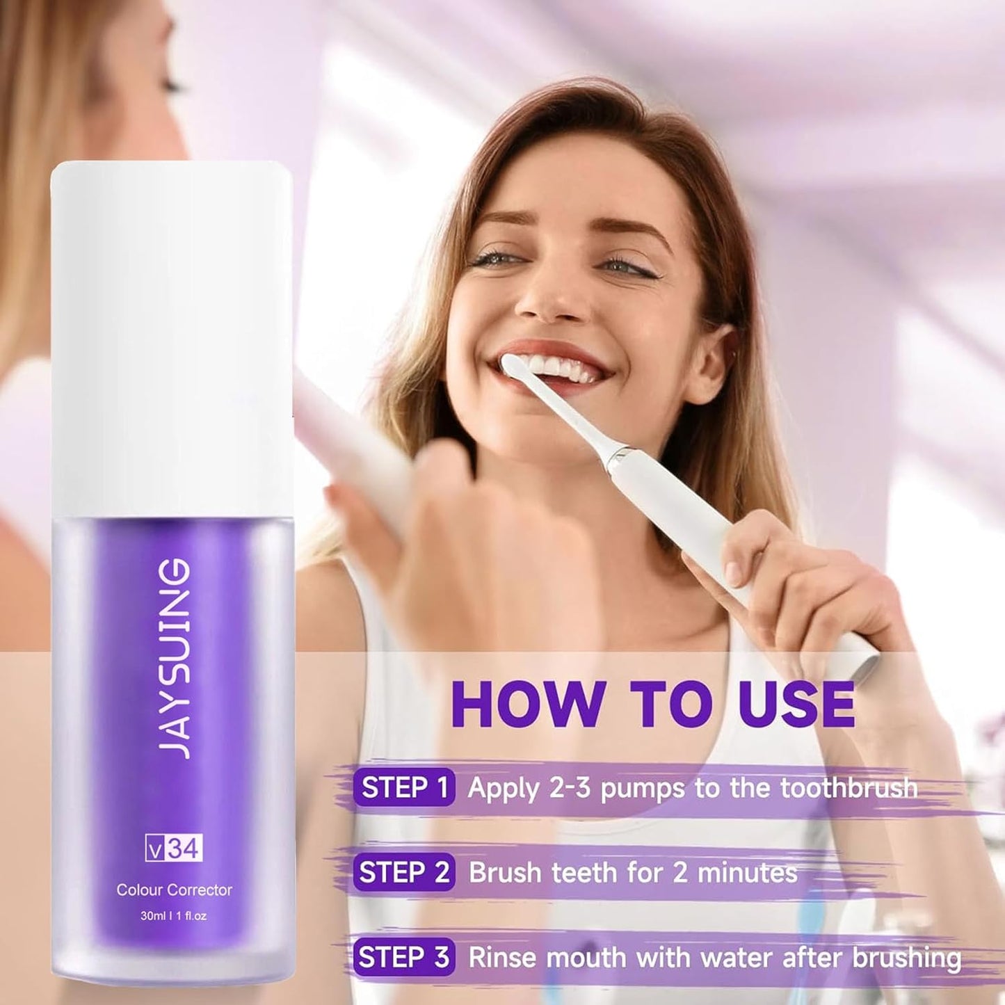 Purple Teeth Whitening Toothpaste