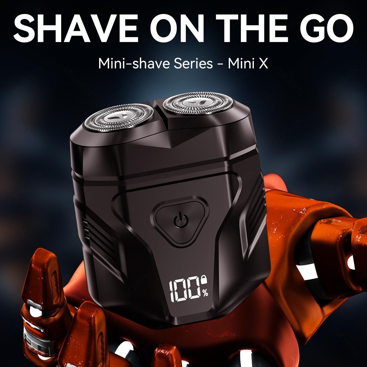 Novashave® - Portable Rotary Dual Ring Electric Shaver