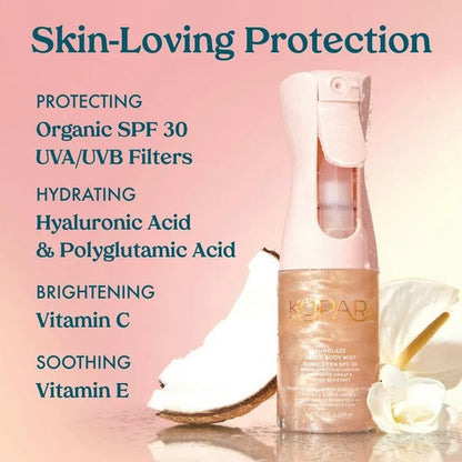 SunGlaze® - Sheer Body Mist Sunscreen SPF 42