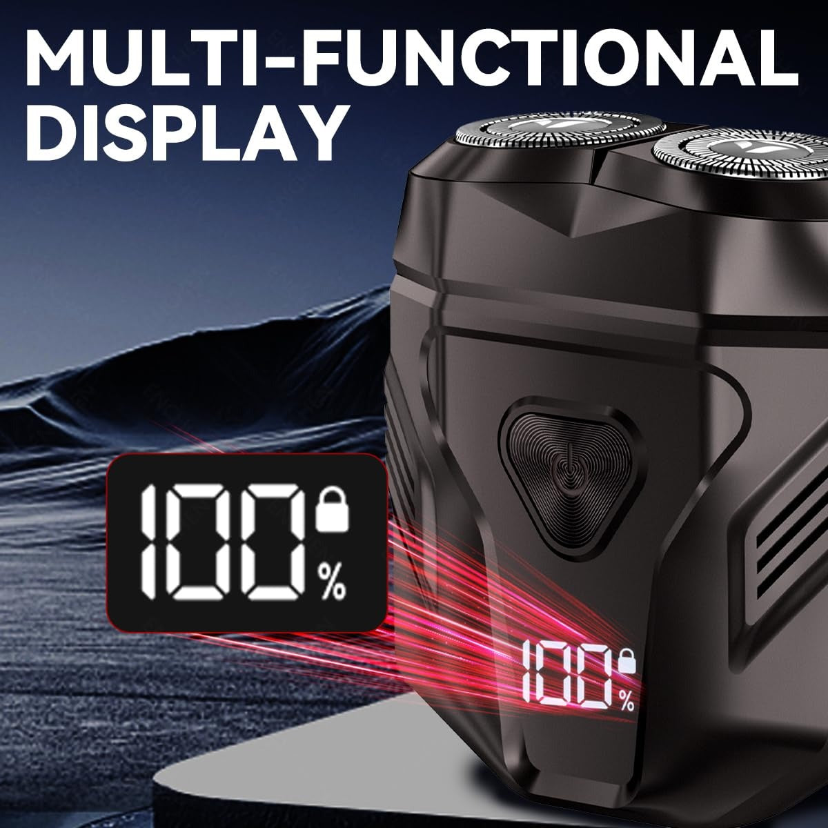 Novashave® - Portable Rotary Dual Ring Electric Shaver