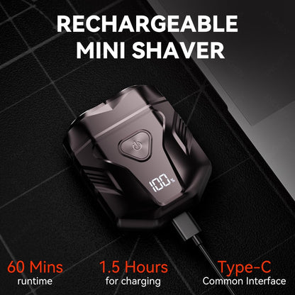 Novashave® - Portable Rotary Dual Ring Electric Shaver
