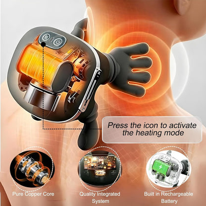 NeuroEase® - Ergonomic Shiatsu Neck & Shoulder Massager with Heat