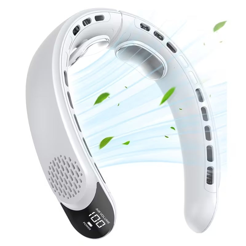 BreezeBand® – Portable Neck Fan for Refreshing 360° Airflow