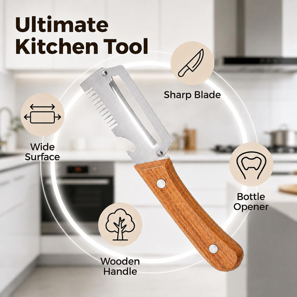 (BUY 1 GET 1 FREE) PeelNova - 3-in-1 Multifunctional Vegetable Peeler for Kitchen