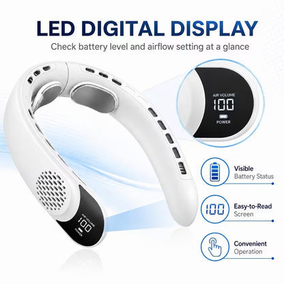 BreezeBand® – Portable Neck Fan for Refreshing 360° Airflow