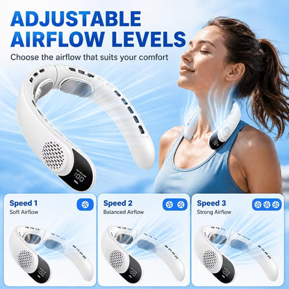 BreezeBand® – Portable Neck Fan for Refreshing 360° Airflow