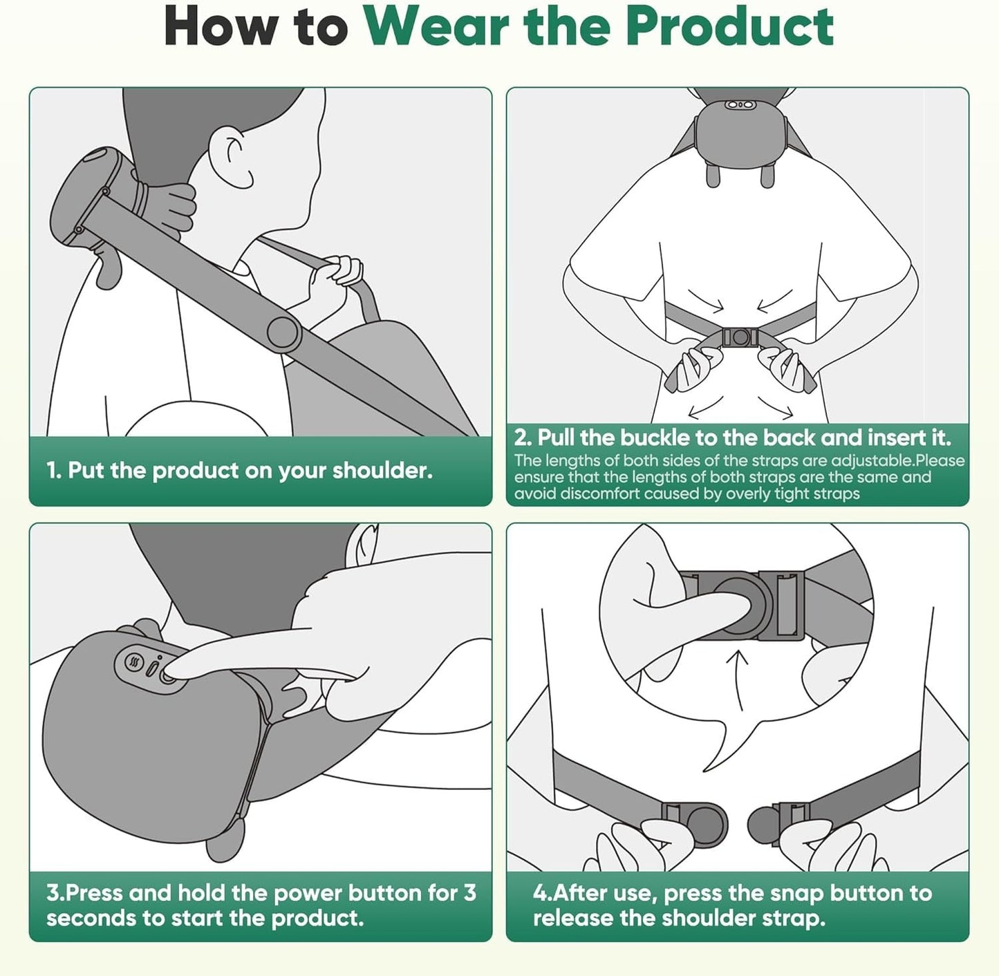 NeuroEase® - Ergonomic Shiatsu Neck & Shoulder Massager with Heat