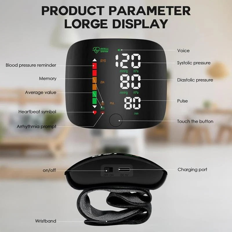 CardioSync® - Smart Wrist Blood Pressure Monitor