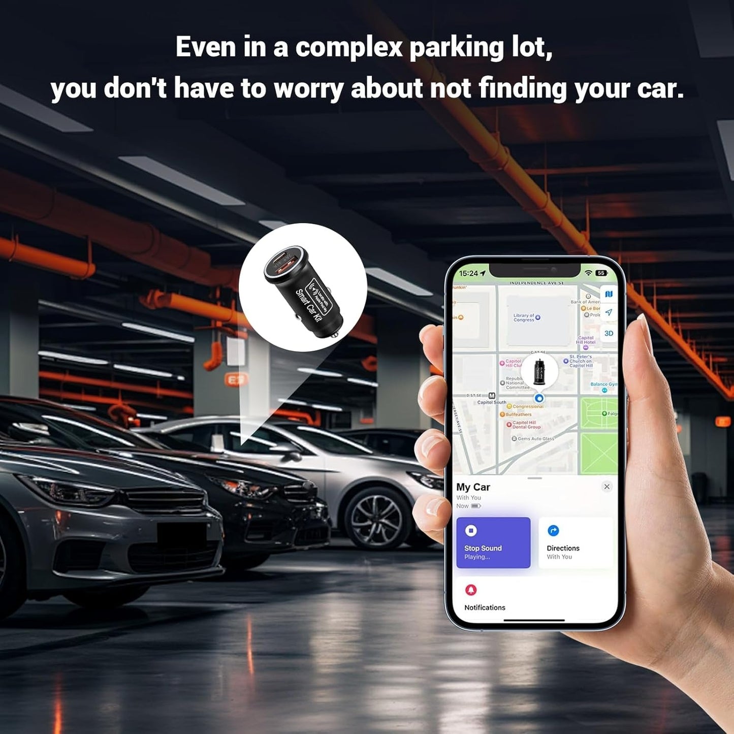 TrackNova® - 2 in 1 Car Tracker and Charger