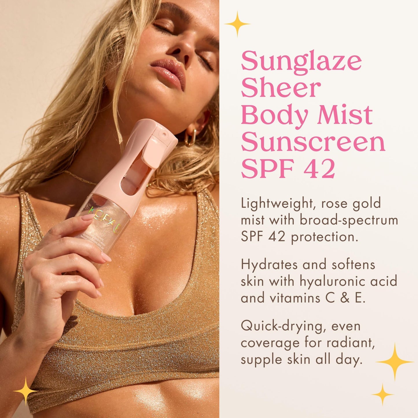 SunGlaze® - Sheer Body Mist Sunscreen SPF 42