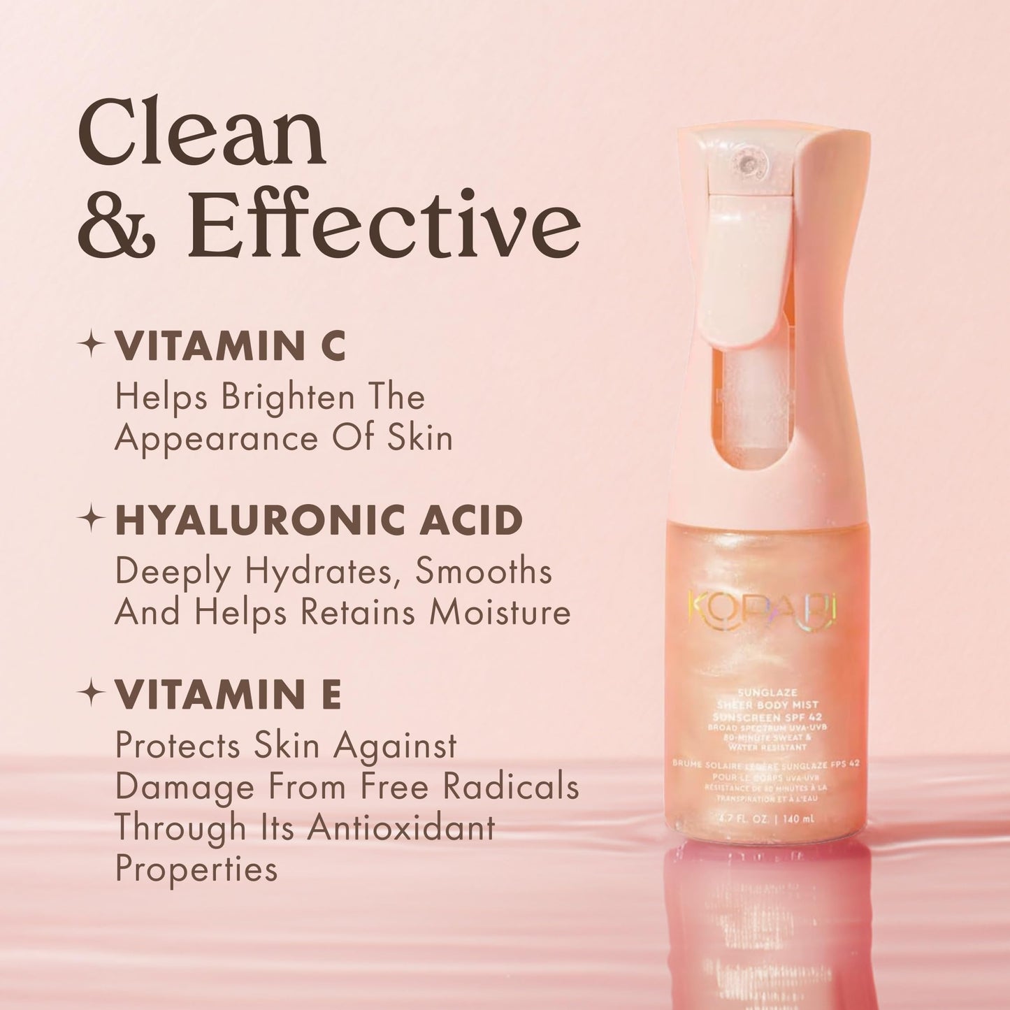 SunGlaze® - Sheer Body Mist Sunscreen SPF 42